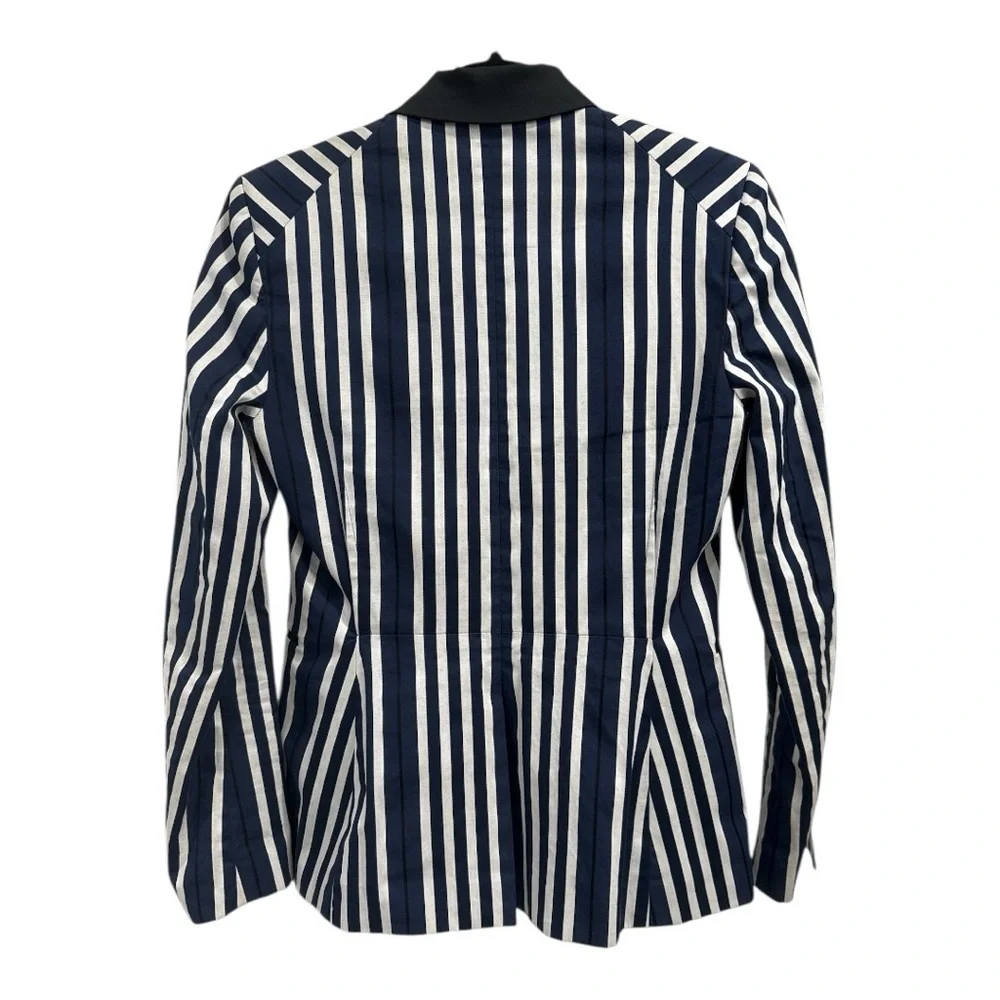 Rag & Bone Windsor Blazer Navy/White Striped Cotton Size 2